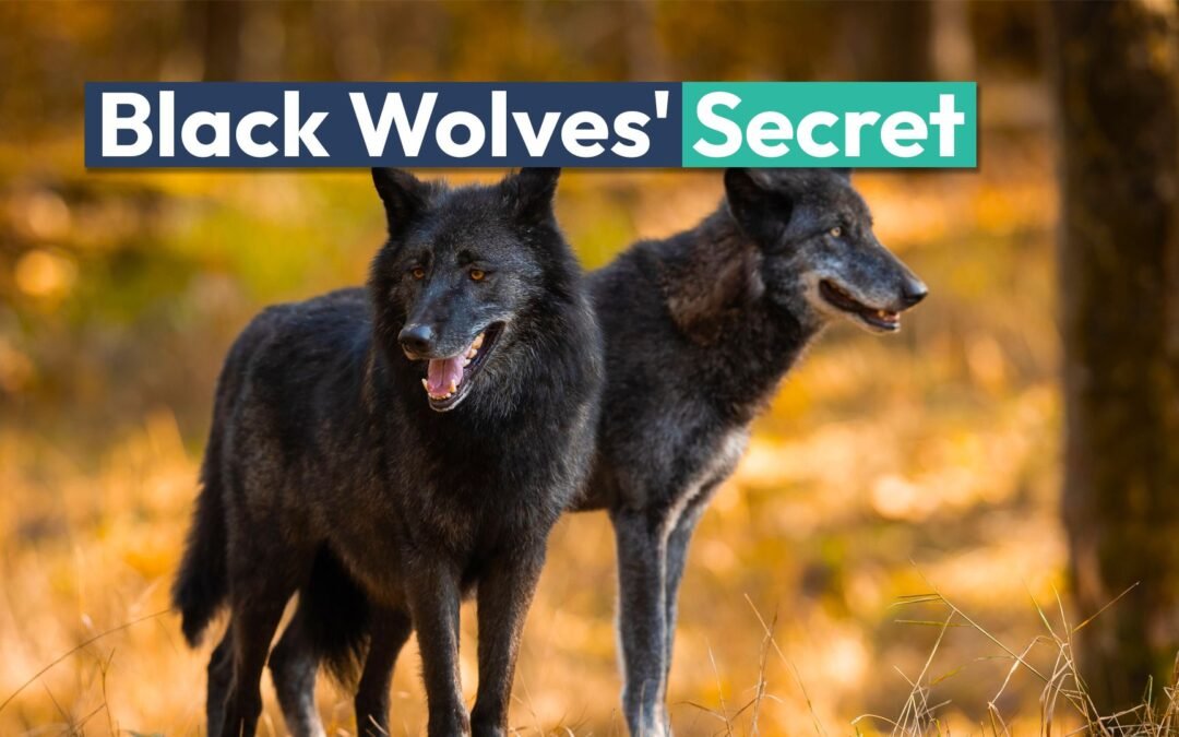 Researchers Spot Something “New & Unusual” With Two Black Wolves In A Forest In Europe